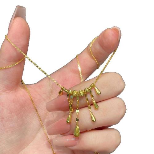 Brass Necklace, with 5cm extender chain, fashion jewelry & for woman, Length:Approx 40 cm, Sold By PC