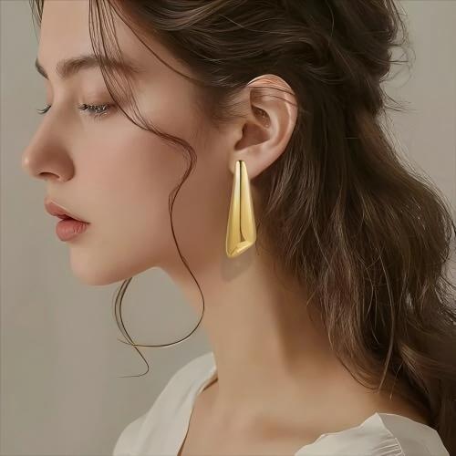 Stainless Steel Stud Earrings, 304 Stainless Steel, plated, fashion jewelry, two different colored, Sold By Pair