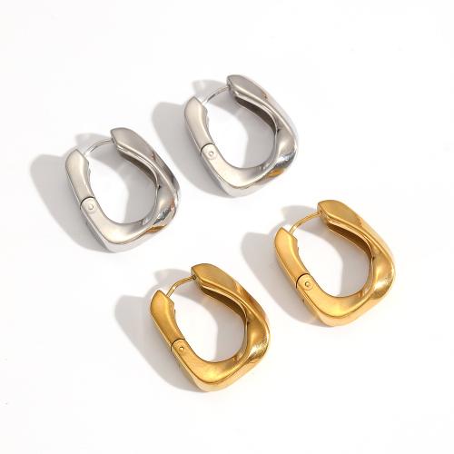 Stainless Steel Lever Back Earring, 304 Stainless Steel, plated, fashion jewelry, two different colored, Sold By Pair
