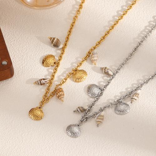Stainless Steel Jewelry Necklace, 304 Stainless Steel, plated, fashion jewelry, two different colored, Sold By PC