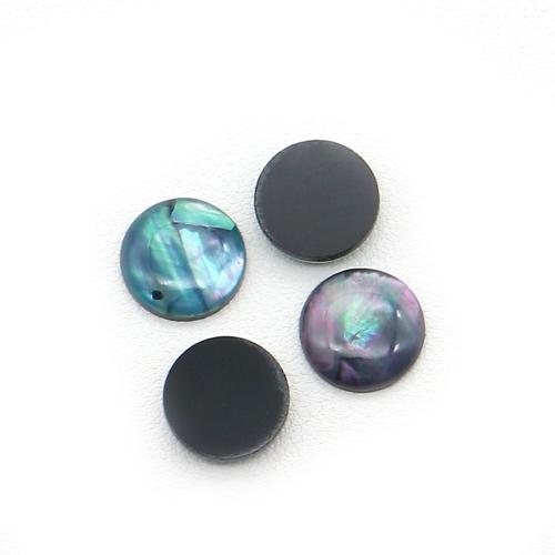 Resin Cabochon, with Plastic, Round, DIY & enamel, mixed colors, 14mm, Sold By PC