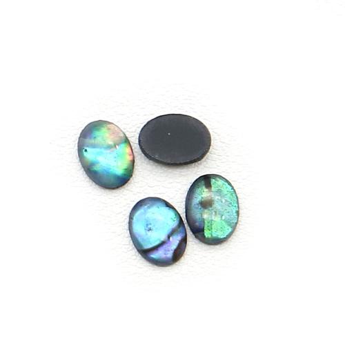 Shell Cabochons, Abalone Shell, DIY & enamel, mixed colors, 7x9mm, Sold By PC