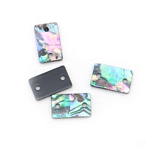 Shell Connector, Abalone Shell, DIY, mixed colors, 9x15mm, Sold By PC