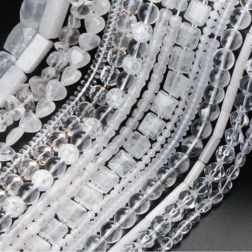Perles de Quartz clair naturel, DIY & styles différents pour le choix, Vendu par brin