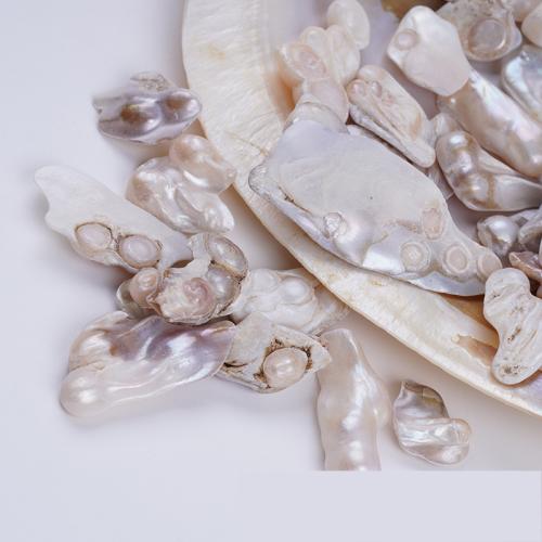 Cultured No Hole Freshwater Pearl Beads, irregular, DIY, more colors for choice, 11x27mm, Sold By KG