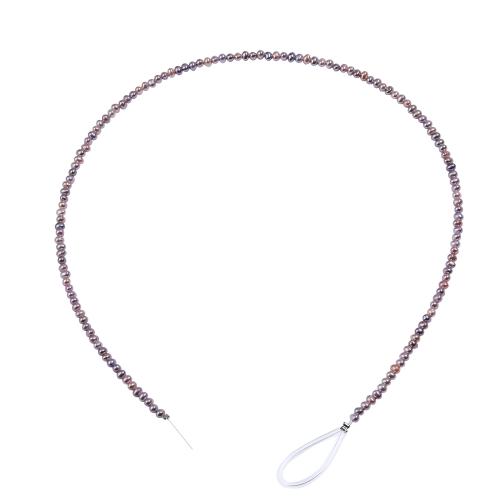 Cultured Potato Freshwater Pearl Beads, Slightly Round, DIY, more colors for choice, 3.50x3.50mm, Sold By Strand