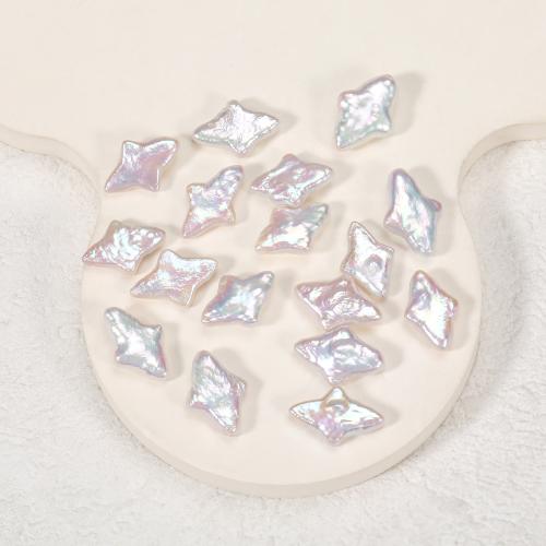 Cultured No Hole Freshwater Pearl Beads, Baroque, DIY, white, 7mm, Sold By PC