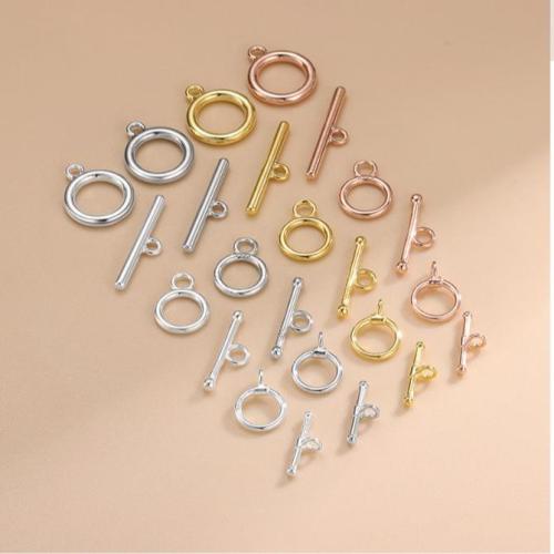 Fermoir cabillot en argent sterling, Argent sterling 925, Placage, DIY, plus de couleurs à choisir, 8mm, Vendu par PC