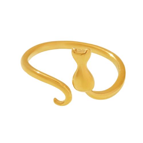 Stainless Steel Finger Ring, 304 Stainless Steel, plated, fashion jewelry & for woman, more colors for choice, US Ring Size:7, Sold By PC
