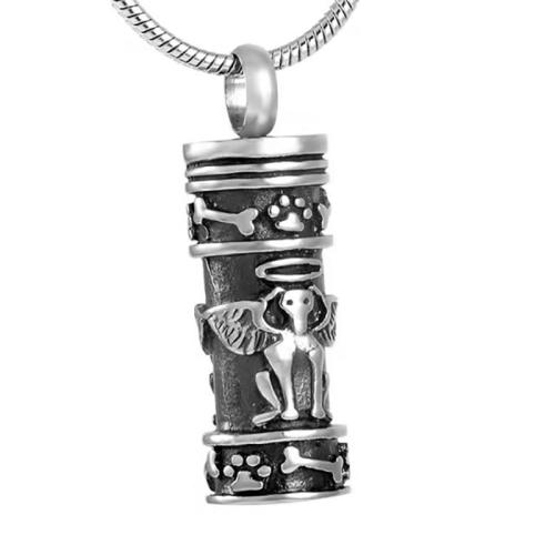Acier inoxydable 304 Pendentif cercueil cinéraires, Placage, peut s’ouvrir et mettre dans quelque chose & bijoux de mode & unisexe, couleur originale, Vendu par PC