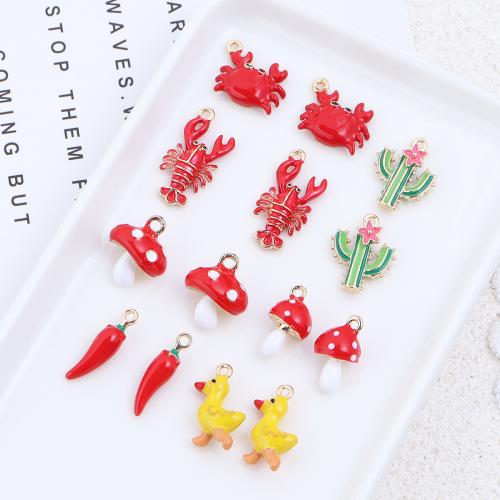 Pendentifs en alliage de zinc, Placage, DIY & styles différents pour le choix & émail, 10PC/sac, Vendu par sac