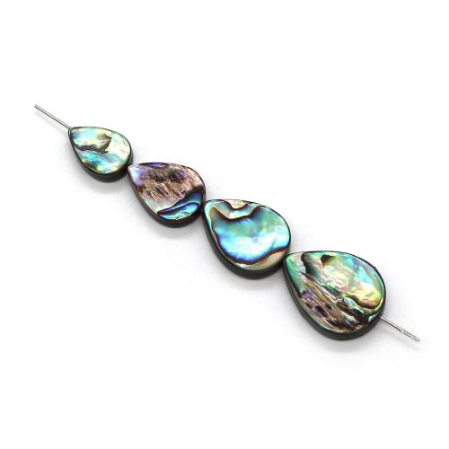 Abalone Shell Beads, Teardrop, plated, DIY & different size for choice, Sold By PC