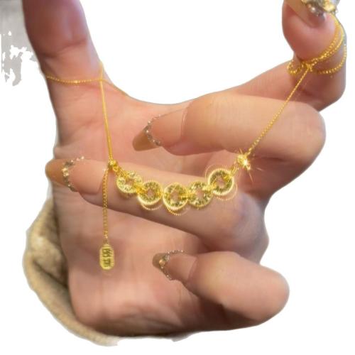 Brass Necklace, with 5cm extender chain, plated, fashion jewelry & for woman, Length:Approx 40 cm, Sold By PC