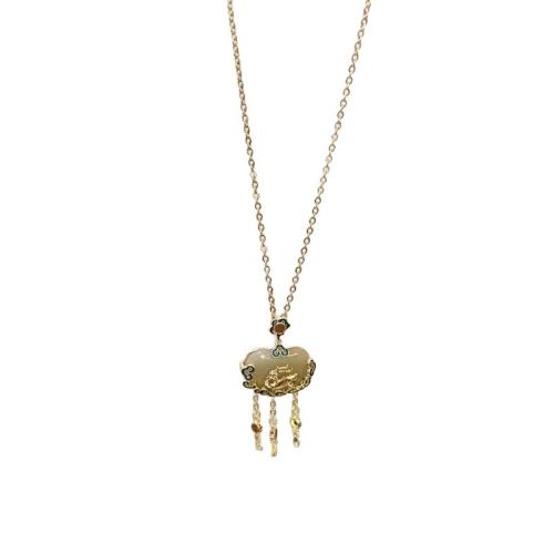 Brass Necklace, with Resin, with 5cm extender chain, plated, fashion jewelry & for woman, Length:Approx 40 cm, Sold By PC