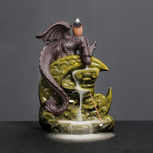 Backflow Incense Burner, Porcelain, handmade, for home and office, more colors for choice, Sold By PC