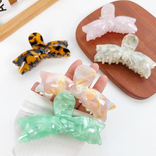 Hair Claw Clips, Acetate, plated, fashion jewelry, more colors for choice, nickel, lead & cadmium free, Sold By PC