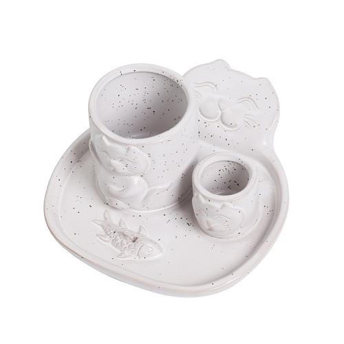 Porcelain Incense Seat, half handmade, for home and office, more colors for choice, Sold By PC