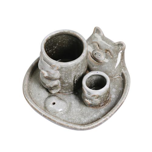 Porcelain Incense Seat, half handmade, for home and office, more colors for choice, Sold By PC