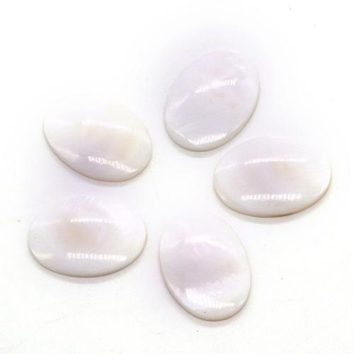 Mobile Phone DIY Decoration, White Shell, 18x35mm, Sold By PC