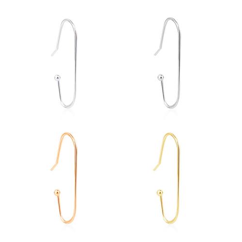 Composant boucle d'oreille tombante en argent sterling 925, DIY, plus de couleurs à choisir, 28.50x0.75mm, Vendu par paire