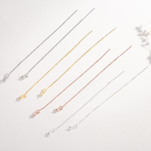 Composant boucle d'oreille tombante en argent sterling 925, DIY & normes différentes pour le choix, plus de couleurs à choisir, Vendu par paire