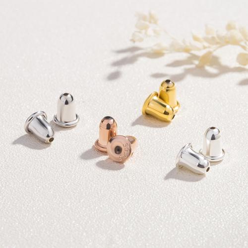 Серебряный компонент-гайка для сережки 925 пробы, Пуля, DIY, Много цветов для выбора, 6mm, продается Пара