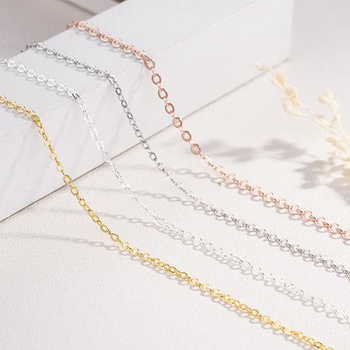 Chaîne collier en argent Sterling 925, DIY & normes différentes pour le choix, plus de couleurs à choisir, Vendu par PC