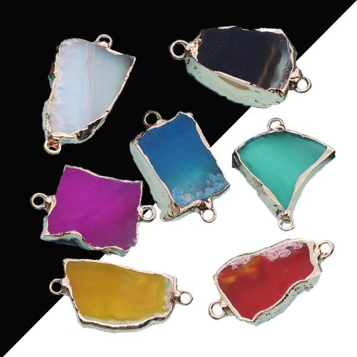 Colgantes de Gemas, Piedra natural, con metal, chapado en color dorado, enviado al azar & Bricolaje & diferentes materiales para la opción, 15-35mm, Vendido por UD