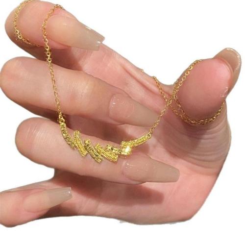 Collier en laiton, avec 5cm chaînes de rallonge, Placage, bijoux de mode & pour femme, Longueur:Environ 40 cm, Vendu par PC