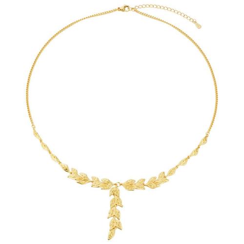 Brass Necklace, with 5cm extender chain, plated, fashion jewelry & for woman, Length:Approx 40 cm, Sold By PC