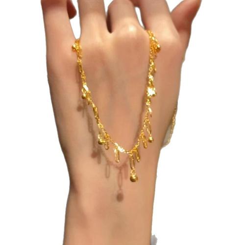 Brass Necklace, with 5cm extender chain, plated, fashion jewelry & for woman, Length:Approx 40 cm, Sold By PC