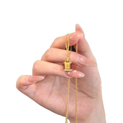 Collier en laiton, avec 5cm chaînes de rallonge, Placage, bijoux de mode & pour femme & émail, Longueur:Environ 40 cm, Vendu par PC