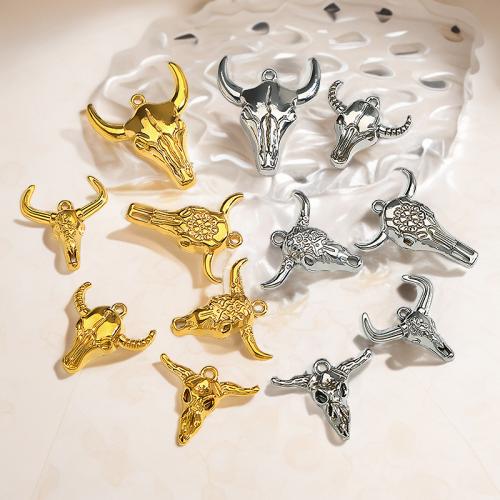 Stainless Steel Animal Pendants, 304 Stainless Steel, Horn, plated, fashion jewelry, more colors for choice, Sold By PC