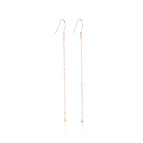 925 Sterling Silver Earring Drop Findings, cross chain & DIY & different size for choice, more colors for choice, Sold By Pair