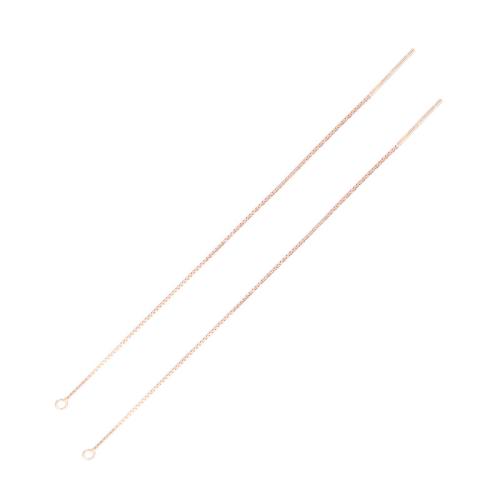 925 Sterling Silver Earring Drop Findings, DIY & different size for choice & box chain, more colors for choice, Sold By Pair