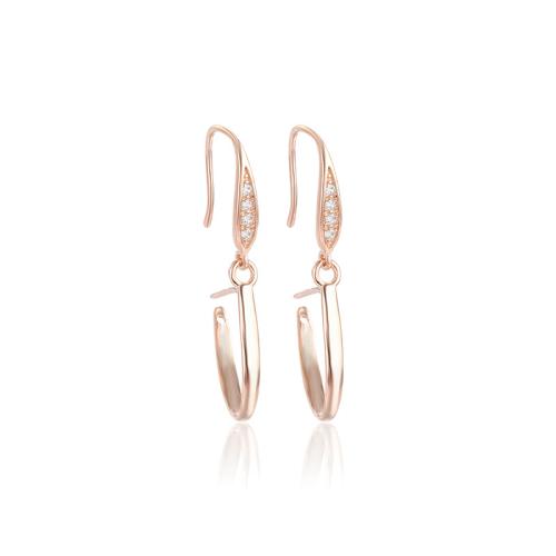 925 Sterling Silver Earring Drop Findings, DIY & with rhinestone, more colors for choice, Sold By PC