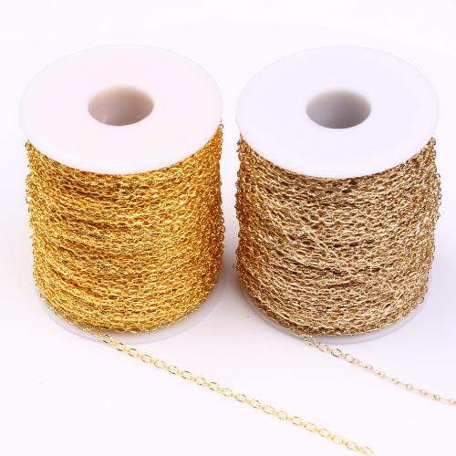Brass Oval Chain, plated, DIY, more colors for choice, Sold By m