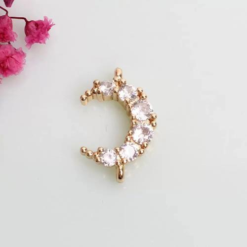Цирконий Micro Pave латунь подвеска, Латунь, 14K плакирование железом, DIY & разные стили для выбора & инкрустированное микро кубического циркония, продается PC