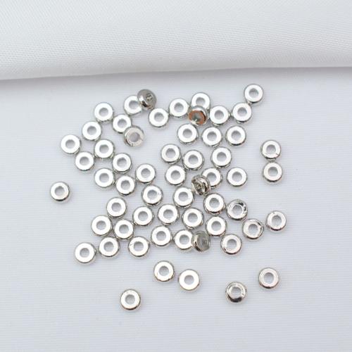 Brass Jewelry Beads, Rondelle, plated, DIY & different size for choice, more colors for choice, 100PCs/Bag, Sold By Bag