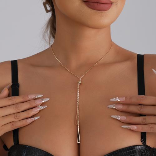 Zinklegierung Schmuck Halskette, goldfarben plattiert, Modeschmuck, keine, verkauft von PC