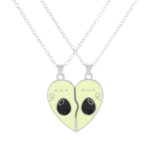 Tibetan Style Sweater Chain Necklace, plated, 2 pieces & Unisex & enamel, original color, Sold By Set