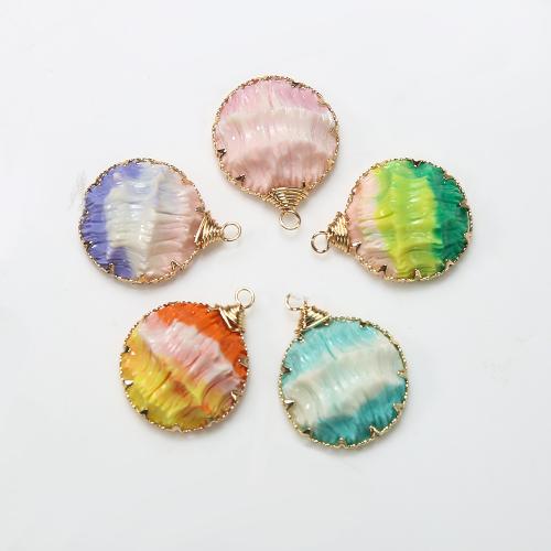 Colgantes de Resina, metal, con resina, Gota, chapado, Bricolaje, más colores para la opción, libre de níquel, plomo & cadmio, 19.53x8.59x24.98mm, Vendido por UD