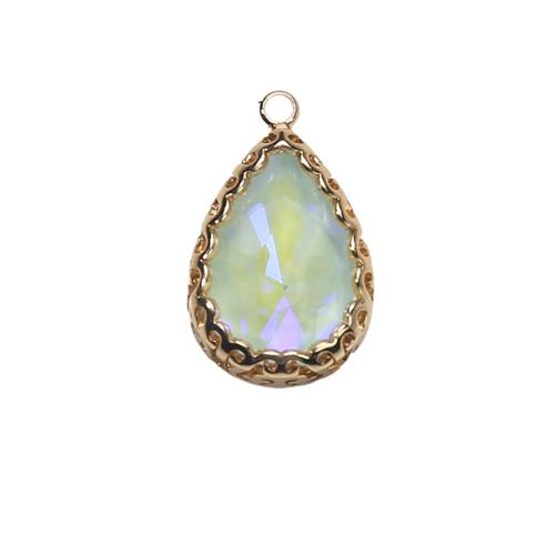 Resin Tibetan Style Pendants, with Resin, Teardrop, plated, DIY, more colors for choice, 15.44x6.34x24.70mm, Sold By PC