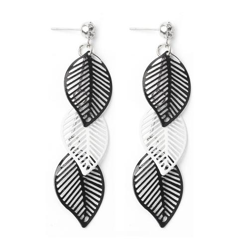 alliage de zinc Boucle d'oreille goutte, Motif géométrique, Placage, styles différents pour le choix & pour femme & creux, earring length 70-100mm, Vendu par paire