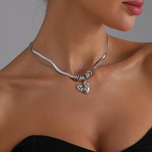 Tibetan Style Jewelry Necklace, gold color plated, fashion jewelry, silver color, Sold By PC