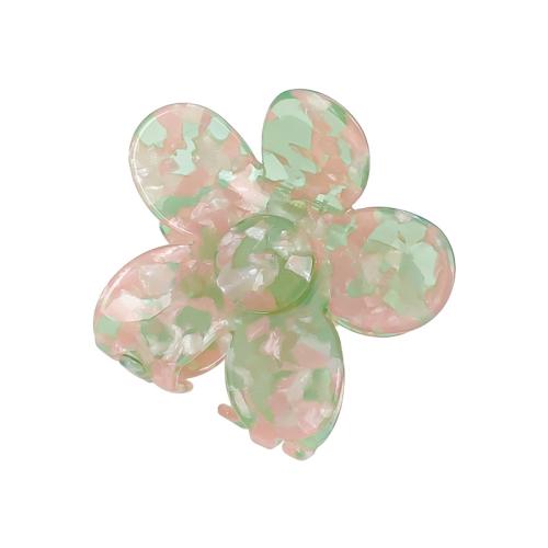 Hair Claw Clips, PVC Plastic, Flower, handmade, for woman, more colors for choice, Sold By PC