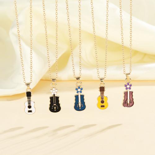 Collier de bijoux en alliage de zinc, Placage de couleur d'or, unisexe & styles différents pour le choix & émail, plus de couleurs à choisir, Vendu par PC