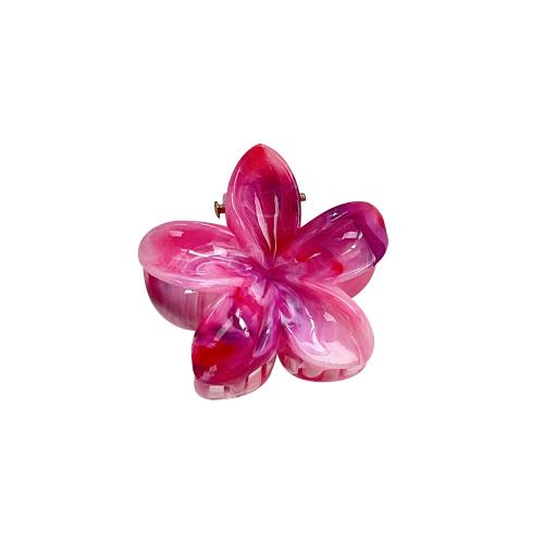 Hair Claw Clips, Plastic, Flower, handmade, for woman, more colors for choice, Sold By PC