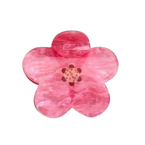 Hair Claw Clips, Acrylic, Flower, stoving varnish, different styles for choice & for woman, Sold By PC