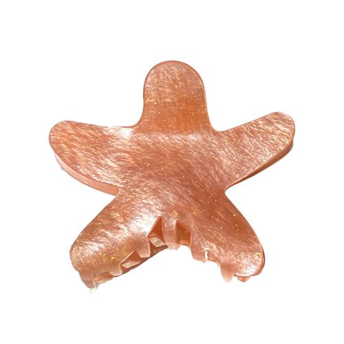 Hair Claw Clips, PVC Plastic, Starfish, handmade, for woman, more colors for choice, Sold By PC